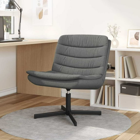 vidaXL Swivel Chair Dark Grey 63 x 75 x 76 cm fabric