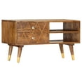 thumbnail image 1 of vidaXL TV Cabinet 33.5"x13.8"x18.5" Solid Mango Wood, 285855, 1 of 7
