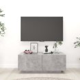 thumbnail image 1 of vidaXL TV Cabinet Concrete Gray 39.4"x14"x16" Chipboard, 1 of 16