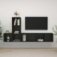thumbnail image 1 of vidaXL TV Cabinet Set 3 Piece Chipboard Wall Mounted Furniture Multi Colors, 1 of 11