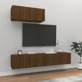 thumbnail image 1 of vidaXL TV Stand Set Entertainment Center Media Unit 3 Piece Engineered Wood, 1 of 71