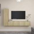 thumbnail image 1 of vidaXL TV Cabinet Set 4 Piece Chipboard Hifi Cabinet Multi Colours 31.5"/39.4", 1 of 60
