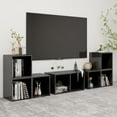 thumbnail image 1 of vidaXL TV Cabinet Set 6 Piece TV HiFi Unit Stereo Stand Chipboard Multi Colors, 1 of 25