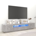 thumbnail image 1 of vidaXL TV Cabinet with LED Lights Concrete Gray 78.7"x13.8"x15.7", 1 of 25