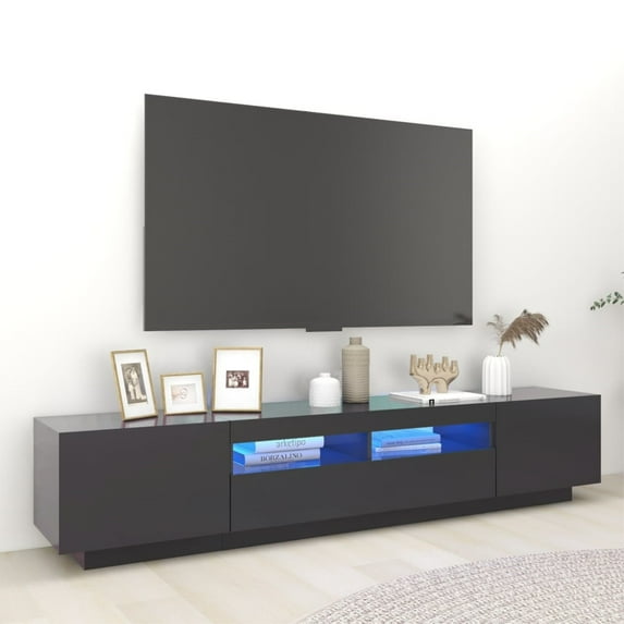 vidaXL TV Cabinet with LED Lights Storage HiFi Cabinet Furniture Multi Colors