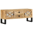thumbnail image 1 of vidaXL TV Stand 43.3"x11.8"x17.7" Rough Mango Wood, 1 of 10