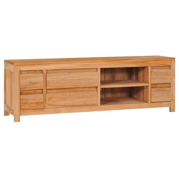 vidaXL TV Stand 47.2"x11.8"x15.7" Solid Wood Teak