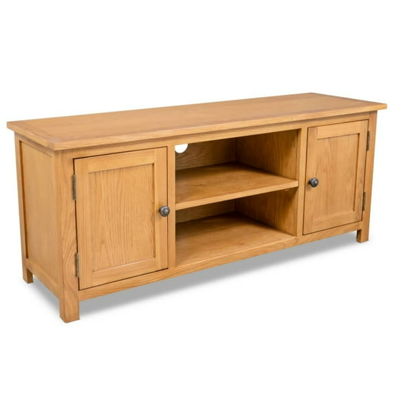 vidaXL TV Stand 47.2"x13.8"x18.9" Solid Wood Oak