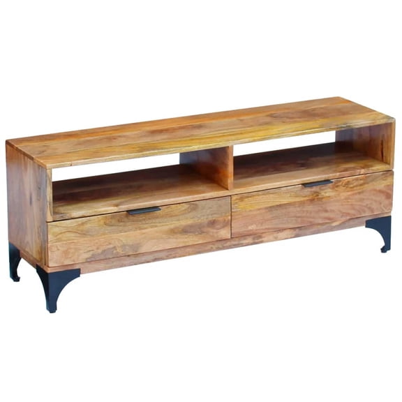 vidaXL TV Stand Monitor Stand Desktop Stand TV Console Media Unit Mango Wood