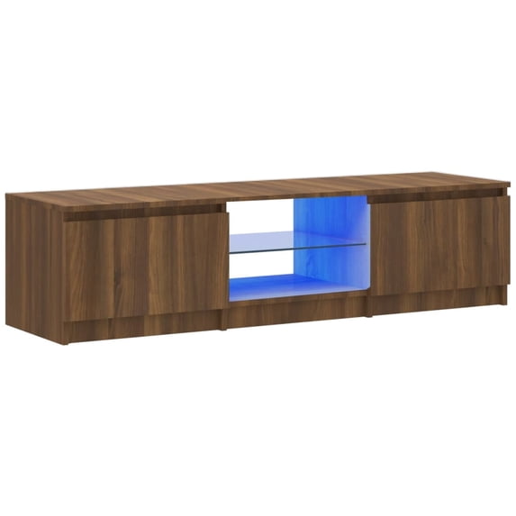 vidaXL TV Stand Sideboard Entertainment Center Media Unit with LED Lights
