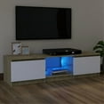 thumbnail image 1 of vidaXL TV Stand Sideboard Entertainment Center Media Unit with LED Lights, 1 of 34