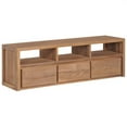 thumbnail image 1 of vidaXL TV Stand Solid Wood Teak with Natural Finish 47.2"x11.8"x15.7", 1 of 10