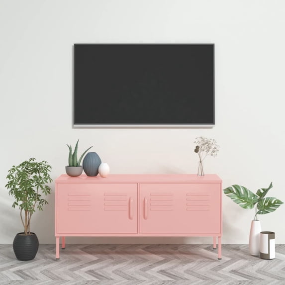 vidaXL TV Stand TV Unit Sideboard Home TV Console Media Unit Cupboard Steel