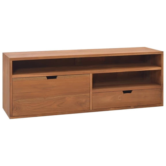 vidaXL TV Stand TV Unit Sideboard Home TV Console Media Unit Solid Teak Wood
