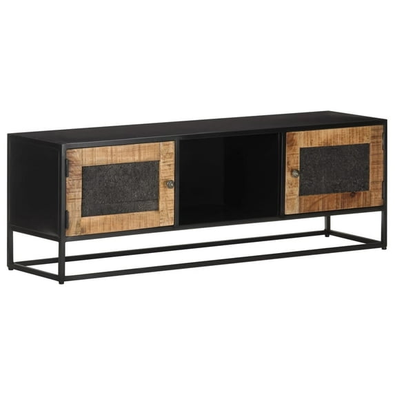 vidaXL TV Stand TV Unit Sideboard TV Console Media Cabinet Rough Mango Wood