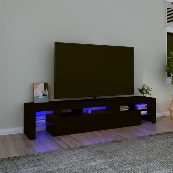 vidaXL TV Stand with LED Lights Entertainment Center TV Console Media Unit