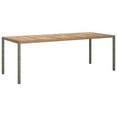 thumbnail image 1 of vidaXL Table All Weather Wicker Outdoor Furniture Patio table Poly Rattan, 1 of 12