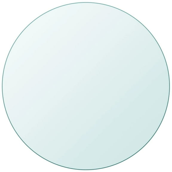 vidaXL Table Top Glass Top Round Table Top Replacement for Coffee Side Tables