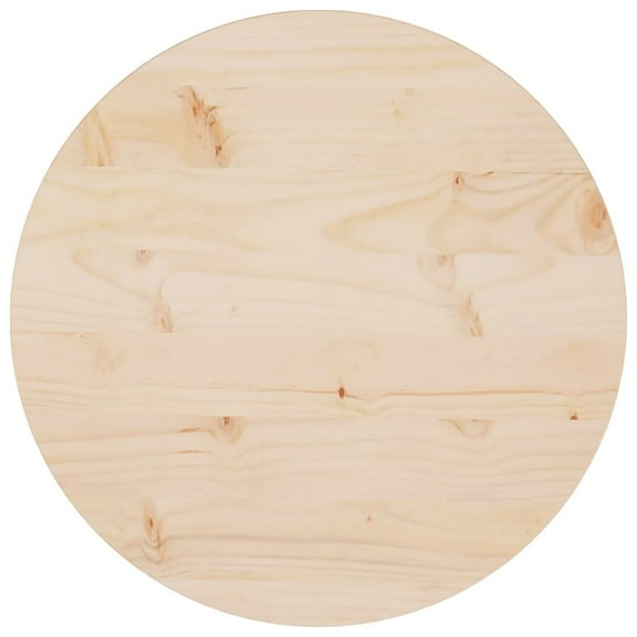 vidaXL Table Top Replacement Round for Garden Coffee Table Solid Wood Pine