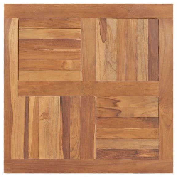 vidaXL Table Top Solid Teak Wood Square 31.5"x31.5"x1"