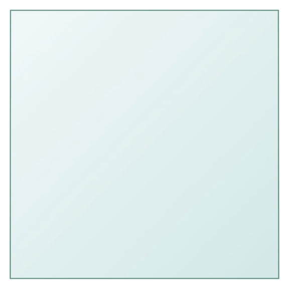 vidaXL Table Top Transparent Toughened Glass 15.7 in x 15.7 in Durable