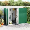 thumbnail image 1 of vidaXL Tool Shed Outdoor Storage Shed with Lockable Door Galvanized Steel, 1 of 6