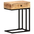 thumbnail image 1 of vidaXL U-Shaped Side Table 17.7"x11.8"x24" Solid Mango Wood, 1 of 10