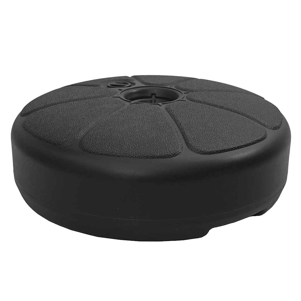 vidaXL 4 Gallon Capacity Black Patio Umbrella Base, Sand/Water Filled