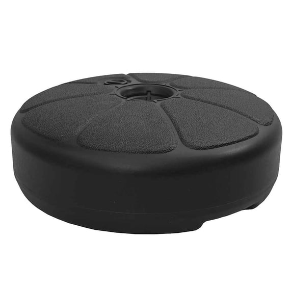 vidaXL 4 Gallon Capacity Black Patio Umbrella Base, Sand/Water Filled