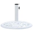 thumbnail image 1 of vidaXL Umbrella Base White 26.5 lbs 18.9" Cast Iron, 47860, 1 of 6