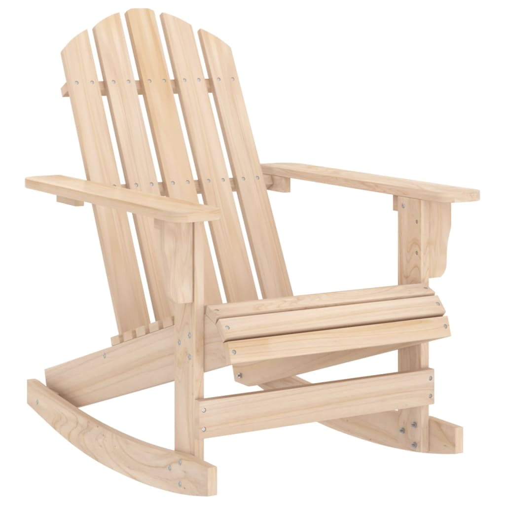 Light Fir Wood Adirondack Rocking Chair for Patio