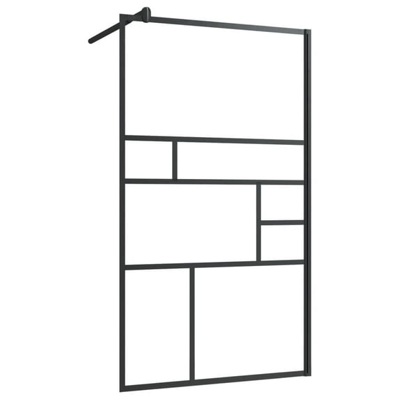vidaXL Walk-in Shower Enclosure Bathroom Wall Panel Shower Screen ESG Glass