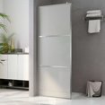 thumbnail image 1 of vidaXL Walk-in Shower Wall with Whole Frosted ESG Glass 45.3"x76.8", 1 of 33