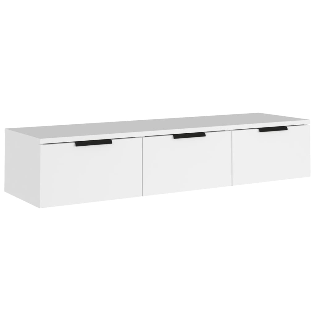 vidaXL Wall Storage Wall Unit with 3 Drawers Engineered