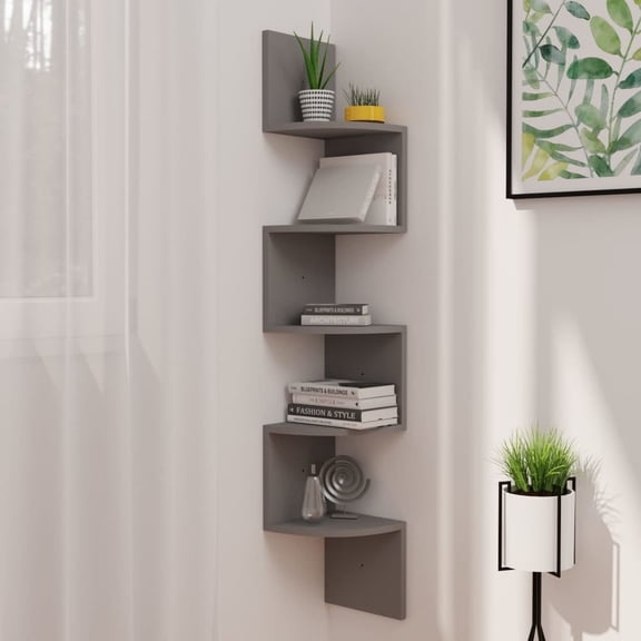 vidaXL 7.5"x 7.5" 5-Tier Floating Shelves