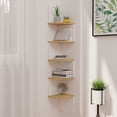 thumbnail image 1 of vidaXL Wall Corner Shelf 5-Tier Floating Shelf Wall Mounted Display Shelf, 1 of 65