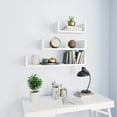 thumbnail image 1 of vidaXL Wall Display Shelf 3 pcs White Chipboard, 1 of 8