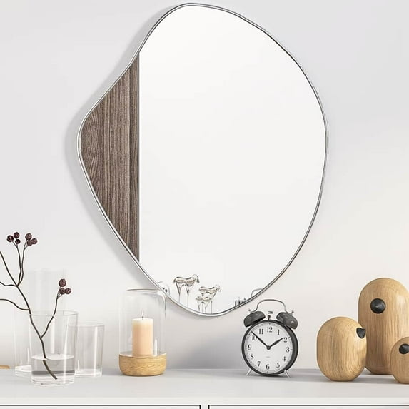 vidaXL Wall Mirror Decorative Hanging Make up Mirror for Bathroom Bedroom