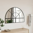 thumbnail image 1 of vidaXL Wall Mirror Decorative Wall Mounted Mirror for Bathroom Black Arch Iron, 1 of 6