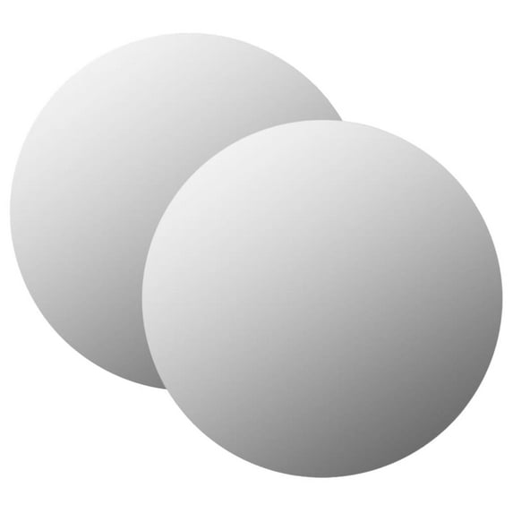 vidaXL Wall Mirrors 2 pcs 23.6" Round Glass