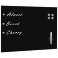 thumbnail image 1 of vidaXL Wall Mounted Magnetic Blackboard Glass 31.5"x23.6", 1 of 36