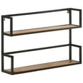 thumbnail image 1 of vidaXL Wall Shelf 31.5"x7.9"x23.6" Rough Mango Wood, 1 of 10
