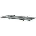 thumbnail image 1 of vidaXL Wall Shelf Floating Display Shelf with Clip Brackets Tempered Glass, 1 of 5