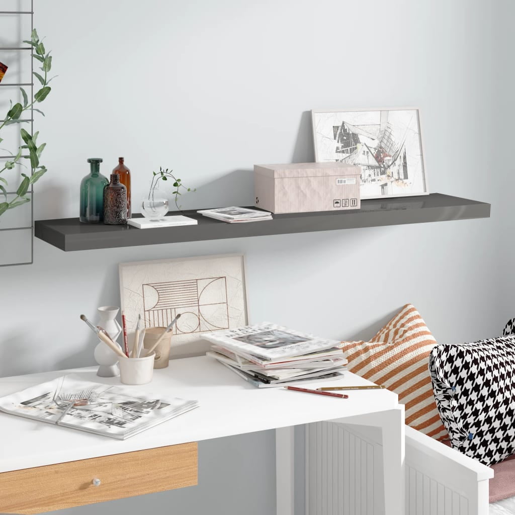 vidaXL Wall Shelf Floating Shelf Wall Mounted Display Shelf for Photo Frame