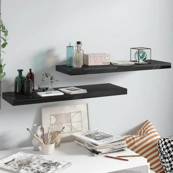 vidaXL Wall Shelf Floating Shelf Wall Mounted Display Shelf for Photo Frame