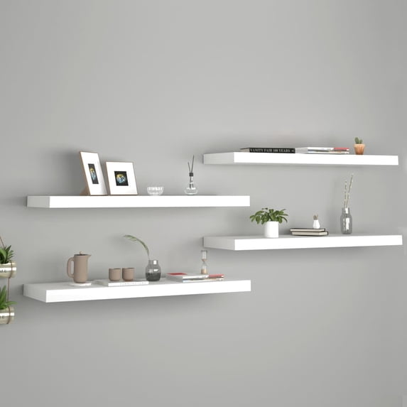 vidaXL 9.3 x 31.5 Floating Shelves 4 Count