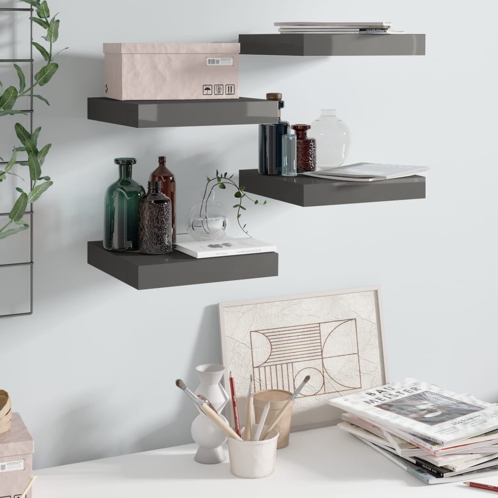 vidaXL Wall Shelf Floating Shelf Wall Mounted Display Shelf for Photo Frame