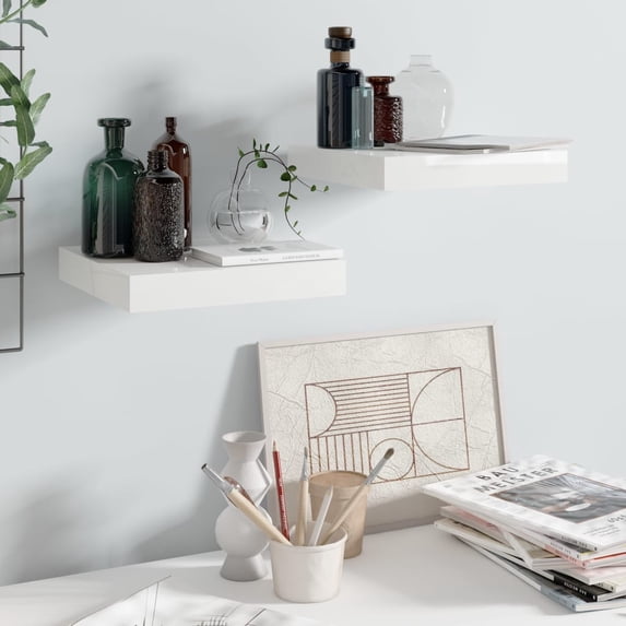 vidaXL Wall Shelf Floating Shelf Wall Mounted Display Shelf for Photo Frame