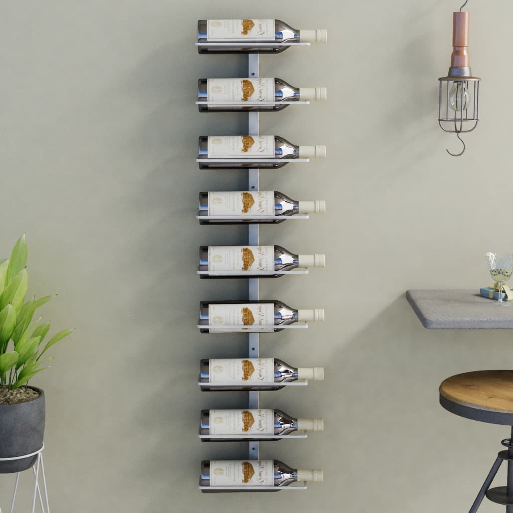 vidaXL Wall Wine Rack Wall Mounted Bottle Holder Storage Organizer for ...
