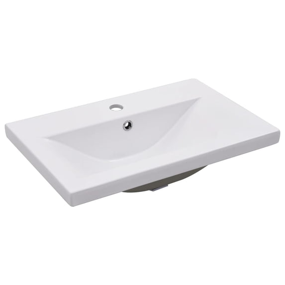 vidaXL Wash Basin Built-in Sink Vanity Sink Bathroom Basin Bath Sink Ceramic
